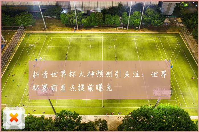 抖音世界杯大神预测引关注，世界杯赛前看点提前曝光
